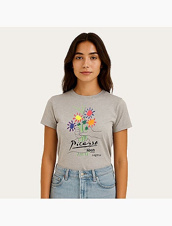 T-shirt Donna - APOH PICASSO FLOWERS