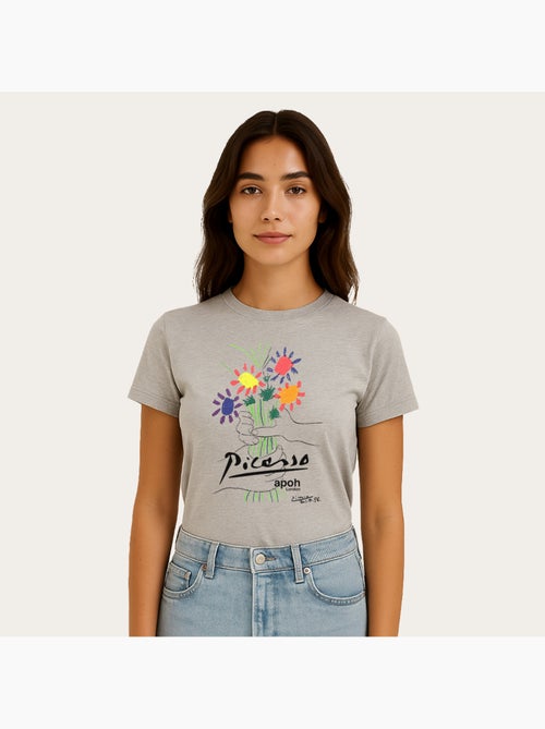 T-shirt Donna - APOH PICASSO FLOWERS - Kiabi