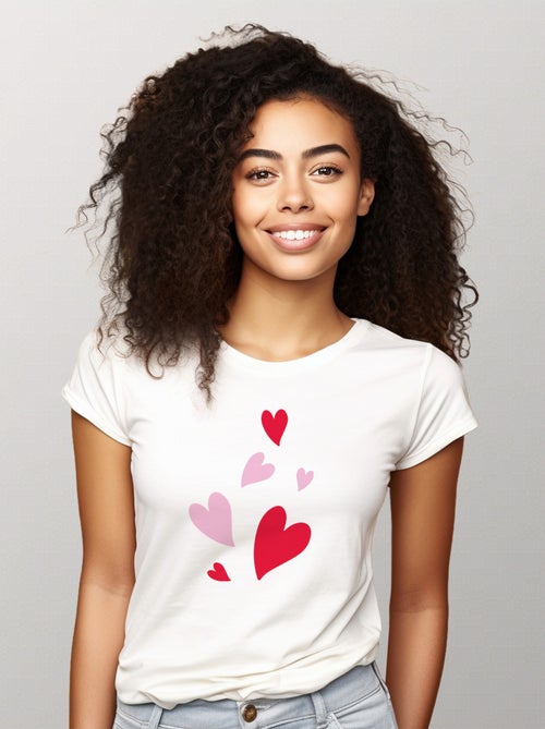 T-shirt Donna - BACK MANY HEARTS - Kiabi