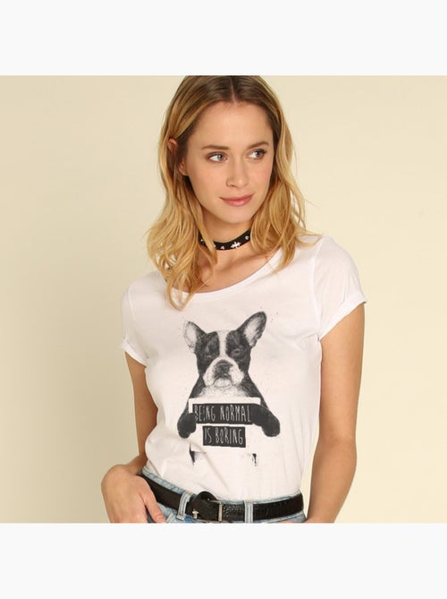 T-shirt Donna - BEING NORMAL IS BORING - Kiabi