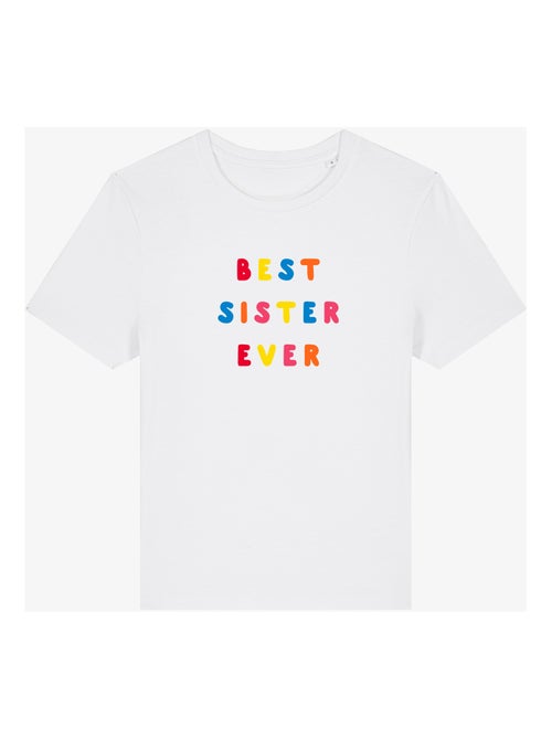 T-shirt Donna - BEST SISTER EVER COLORÉE WAF - Kiabi