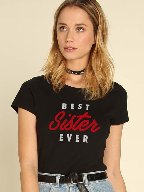 T-shirt Donna - BEST SISTER EVER - Kiabi