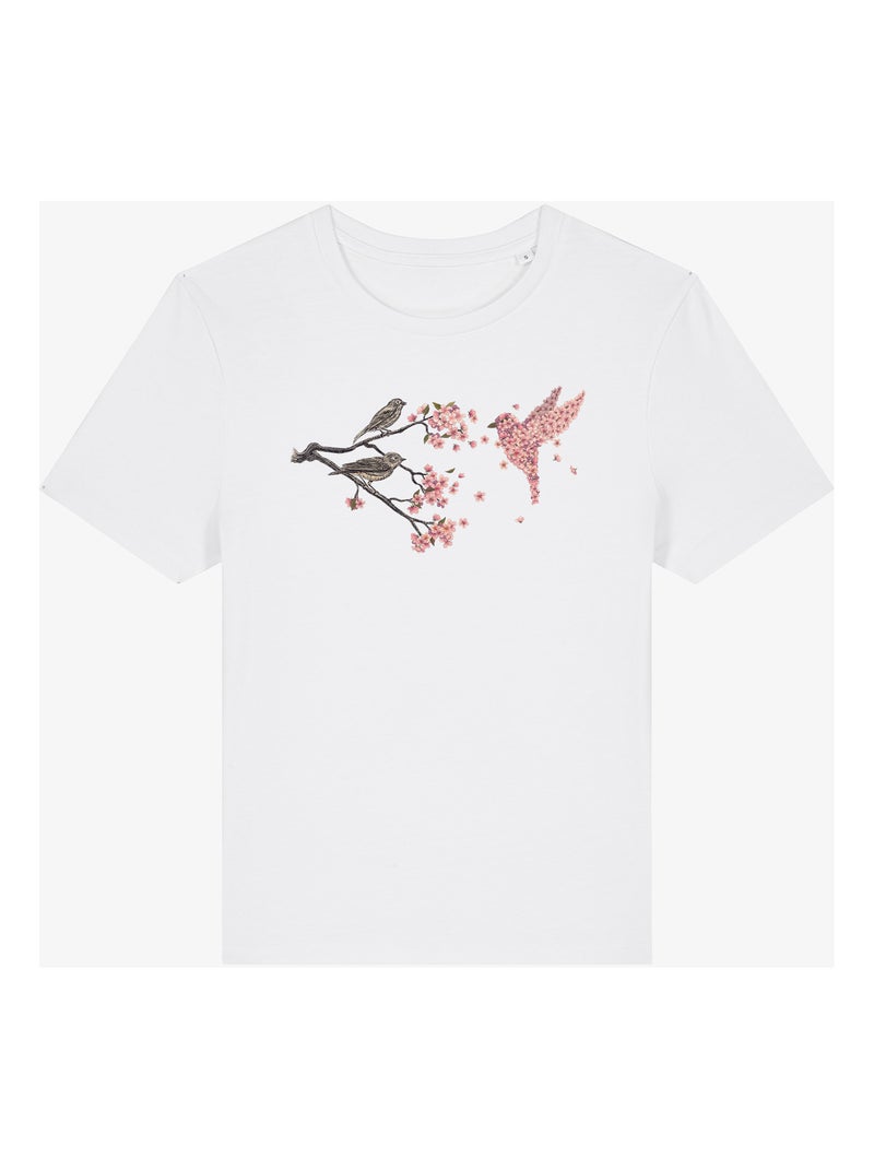 T-shirt Donna - BLOSSOM BIRD Bianco - Kiabi