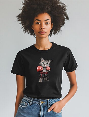 T-shirt Donna - BOXING CAT