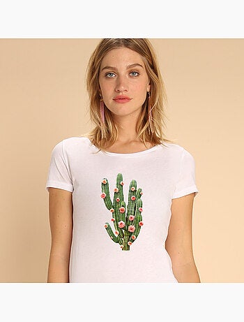 T-shirt Donna - CACTUS AND ROSES