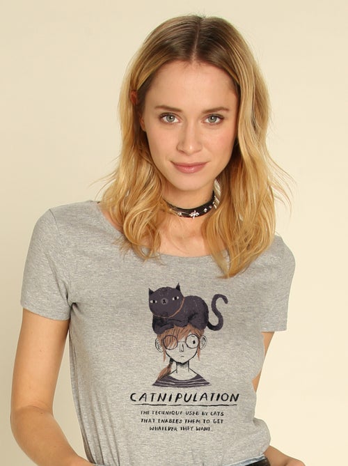 T-shirt Donna - CATNIPULATION - Kiabi
