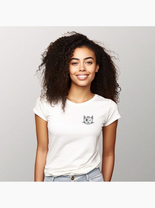 T-shirt Donna - CHAT CLIN DOEIL CŒUR - Kiabi