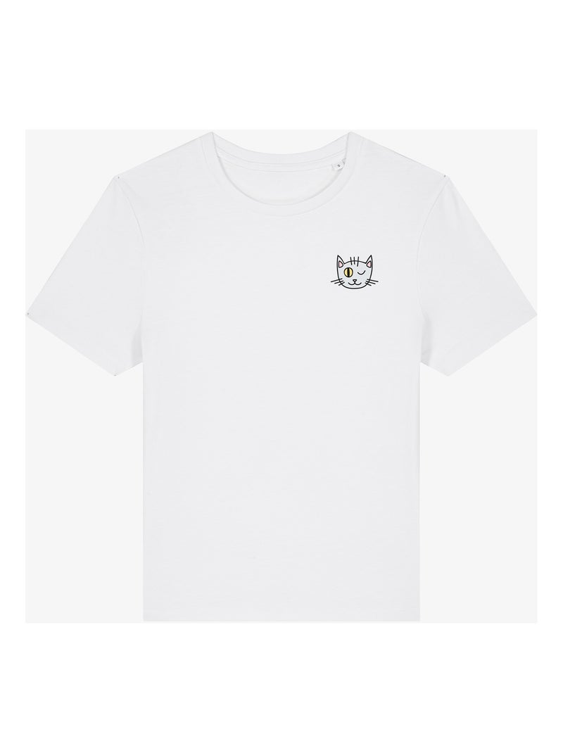 T-shirt Donna - CHAT CLIN DOEIL CŒUR Bianco - Kiabi