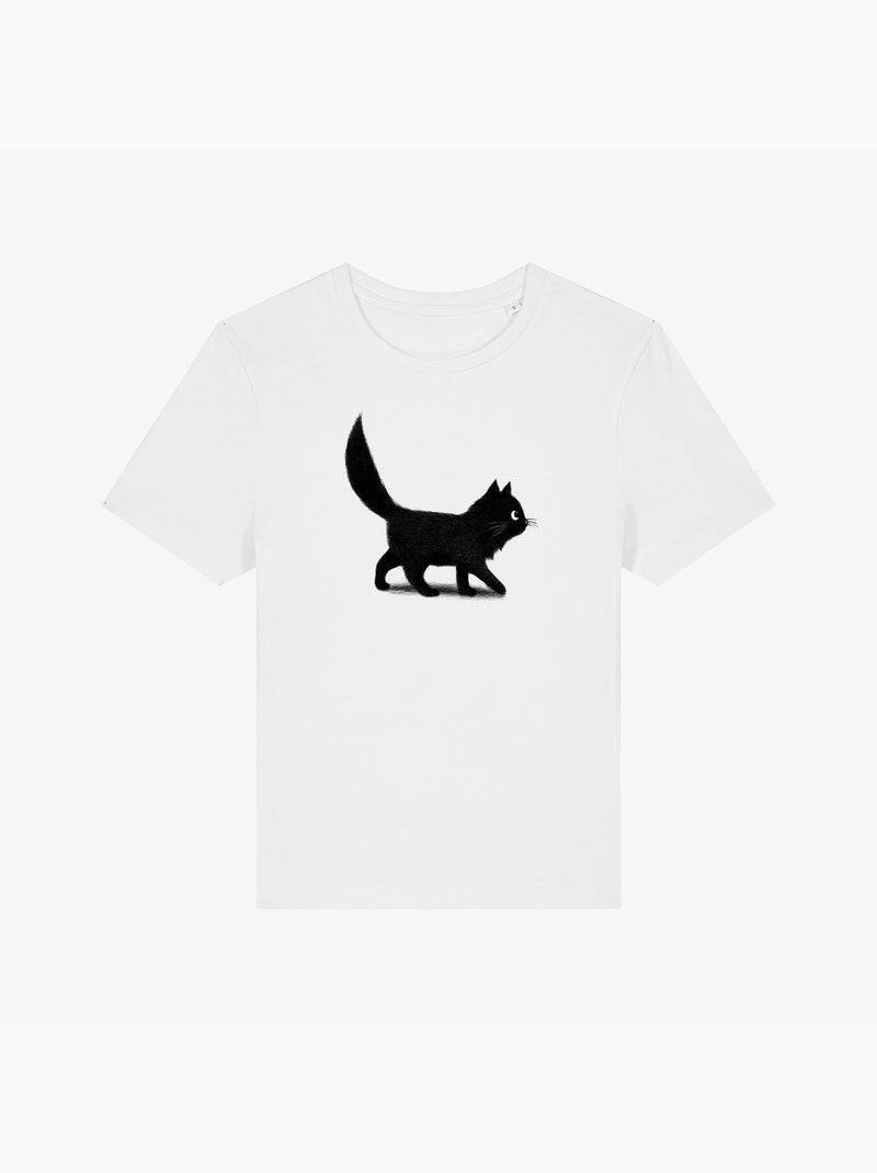 T-shirt Donna - CREEPING CAT Bianco - Kiabi