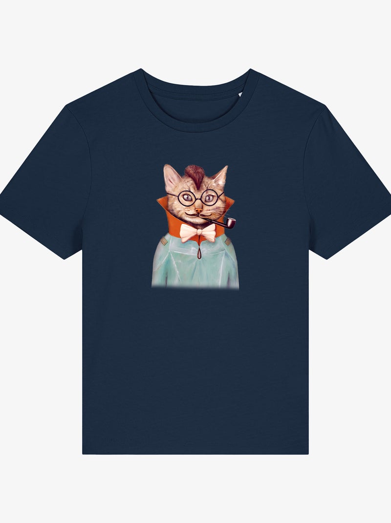 T-shirt Donna - ELECTRIC CAT Blu marino - Kiabi