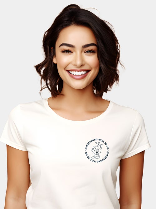 T-shirt Donna - EVERYTHING WILL BE OK - Kiabi