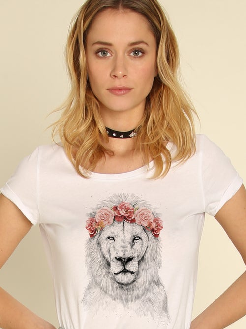 T-shirt Donna - FESTIVAL LION SPRING - Kiabi