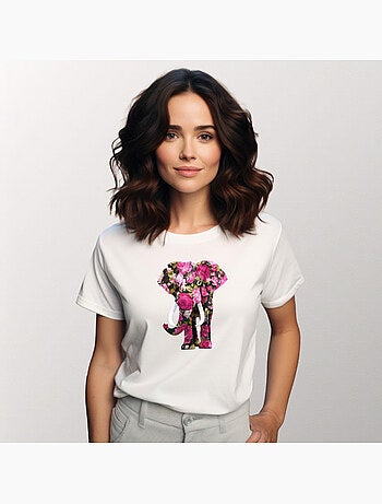 T-shirt Donna - FLORAL ELEPHANT
