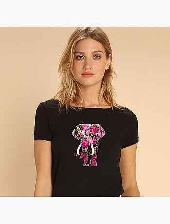 T-shirt Donna - FLORAL ELEPHANT