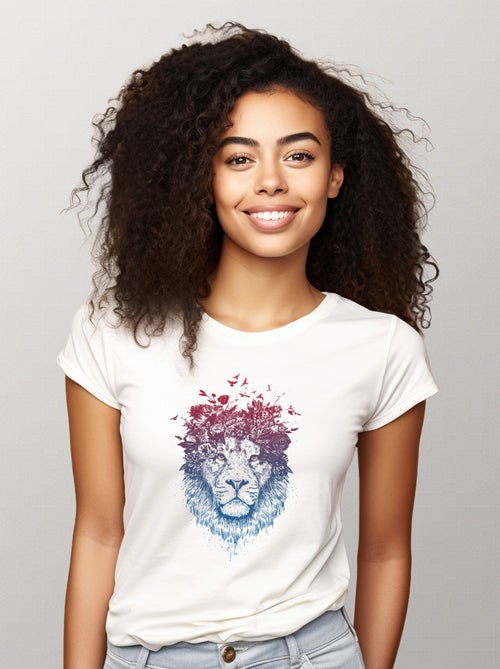T-shirt Donna - FLORAL LION - Kiabi