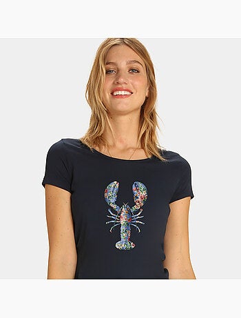 T-shirt Donna - FLORAL LOBSTER
