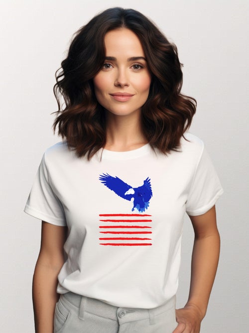 T-shirt Donna - FLYING THE FLAG - Kiabi