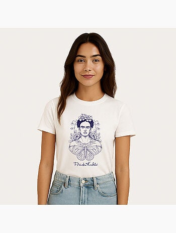 T-shirt Donna - FRIDA KAHLO BUTTERFLY