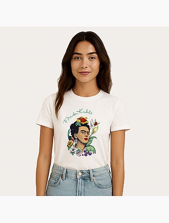T-shirt Donna - FRIDA KAHLO FLOWERS