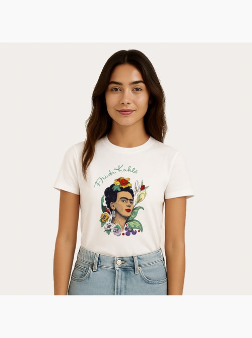 T-shirt Donna - FRIDA KAHLO FLOWERS - Kiabi