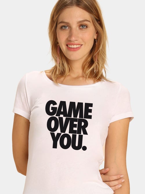 T-shirt Donna - GAME OVER YOU - Kiabi