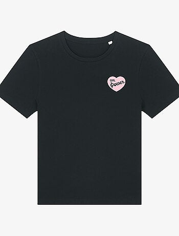 T-shirt Donna - GIRL POWER PINK HEART