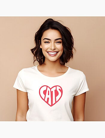 T-shirt Donna - HEART CATS