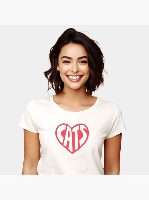 T-shirt Donna - HEART CATS - Kiabi
