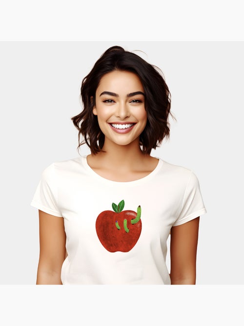 T-shirt Donna - HOME SWEET HOME APPLE - Kiabi