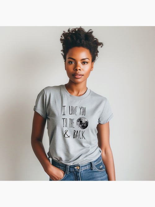 T-shirt Donna - I LOVE YOU TO THE MOON - Kiabi