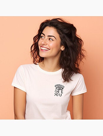 T-shirt Donna - I SEE YOU COEUR