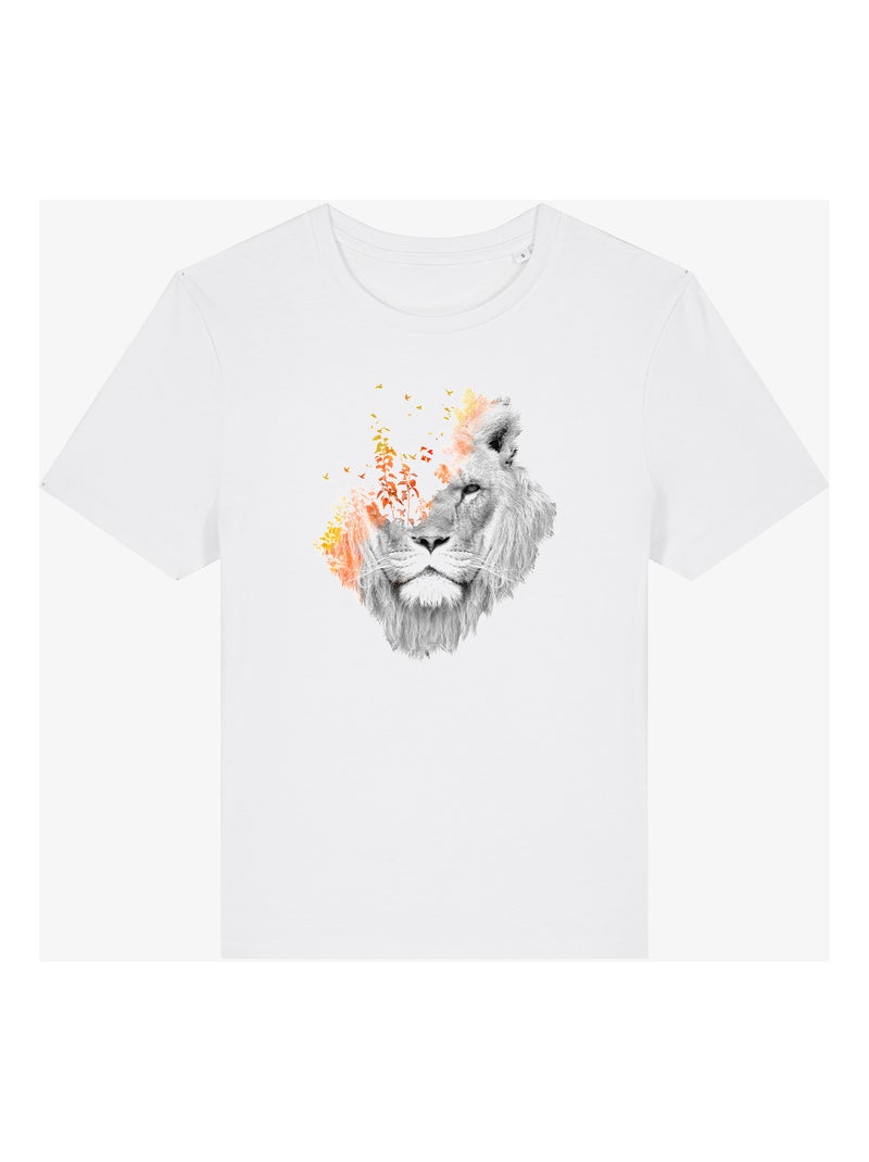 T-shirt Donna - IF I ROAR Bianco - Kiabi