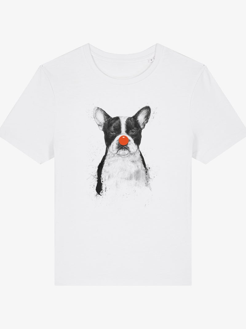 T-shirt Donna - I'M NOT YOUR CLOWN Bianco - Kiabi