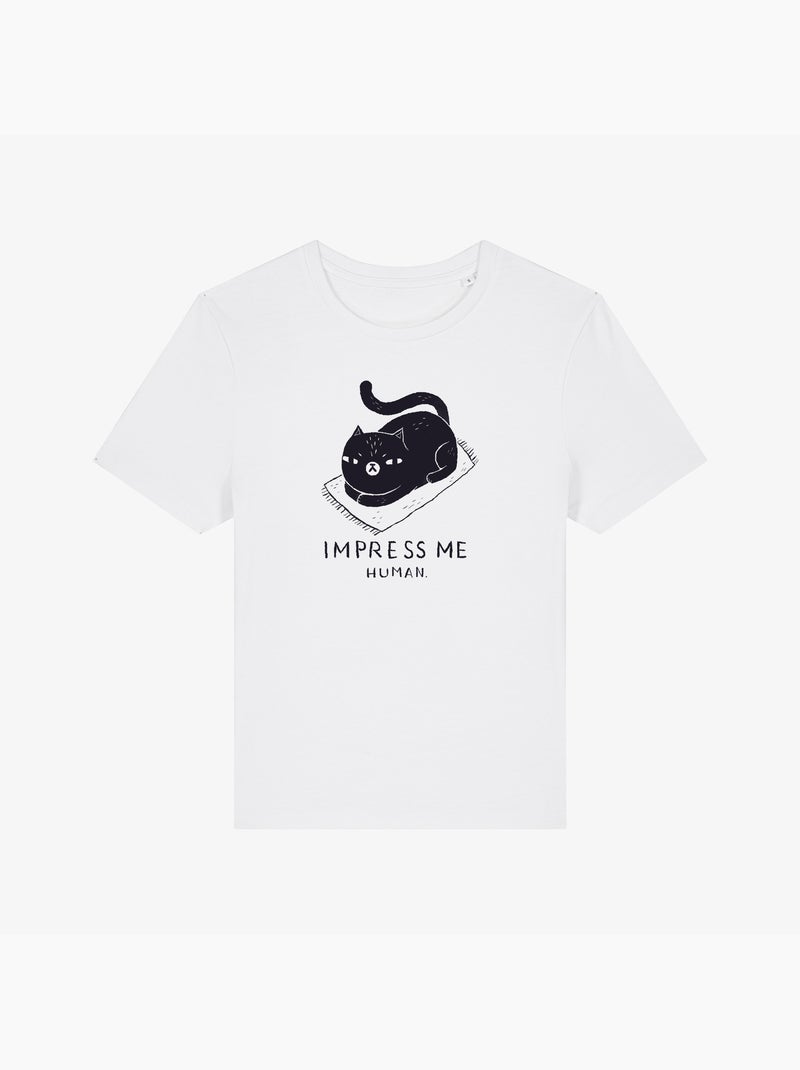 T-shirt Donna - IMPRESS ME HUMAN Bianco - Kiabi