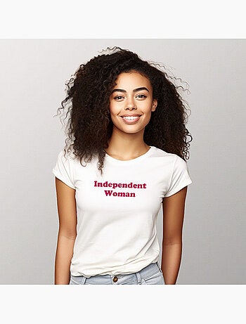 T-shirt Donna - INDEPENDENT WOMAN PINK