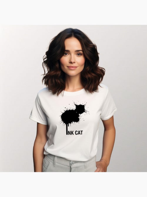T-shirt Donna - INK CAT - Kiabi