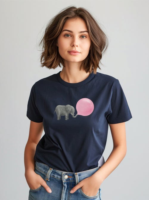 T-shirt Donna - JUMBO BUBBLE GUM - Kiabi