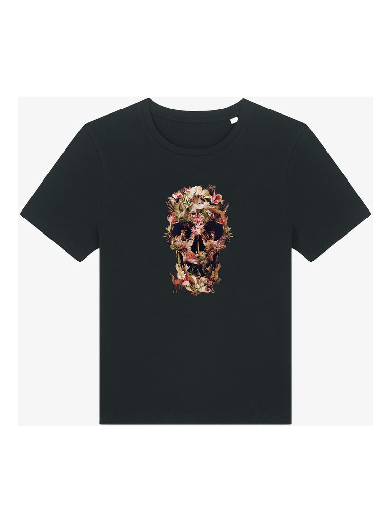 T-shirt Donna - JUNGLE SKULL Nero - Kiabi