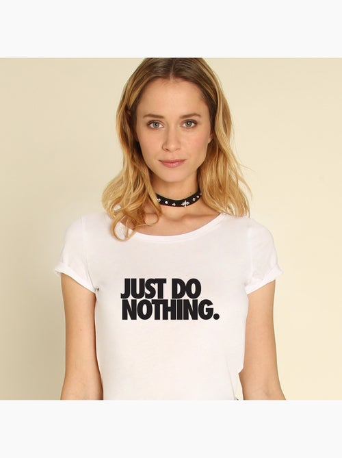 T-shirt Donna - JUST DO NOTHING - Kiabi