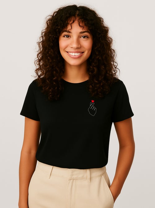 T-shirt Donna - K LOVE CŒUR - Kiabi