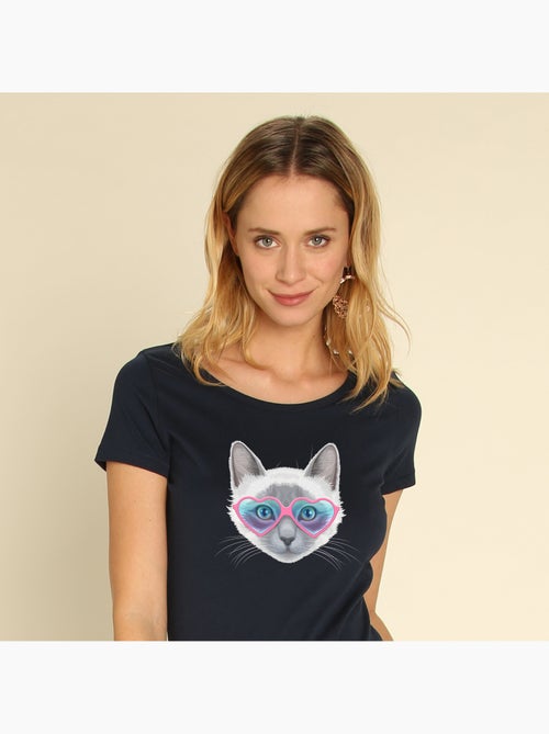 T-shirt Donna - KITTY SUNGLASSES - Kiabi