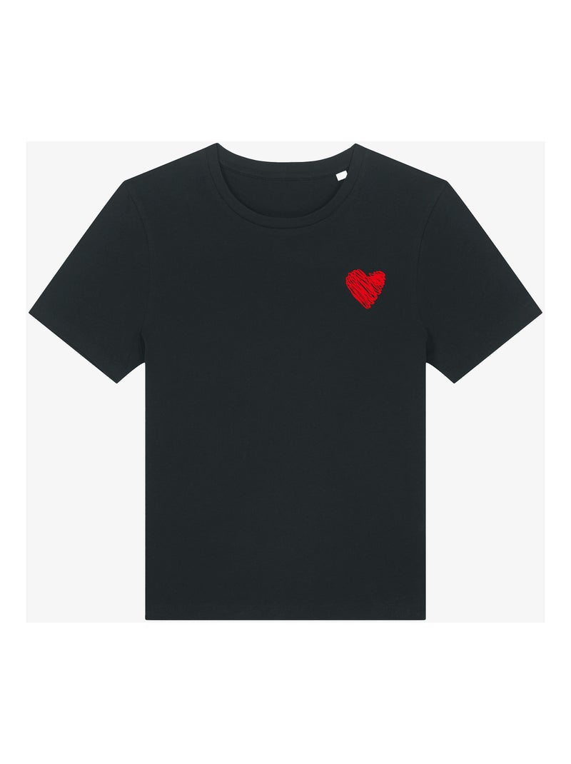 T-shirt Donna - LITTLE HEART Nero - Kiabi
