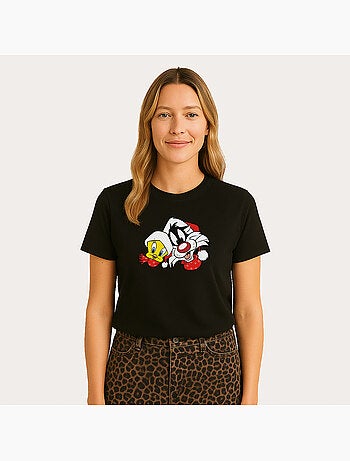 T-shirt Donna - LOONEY TUNES SYLVESTER AND TWEETY