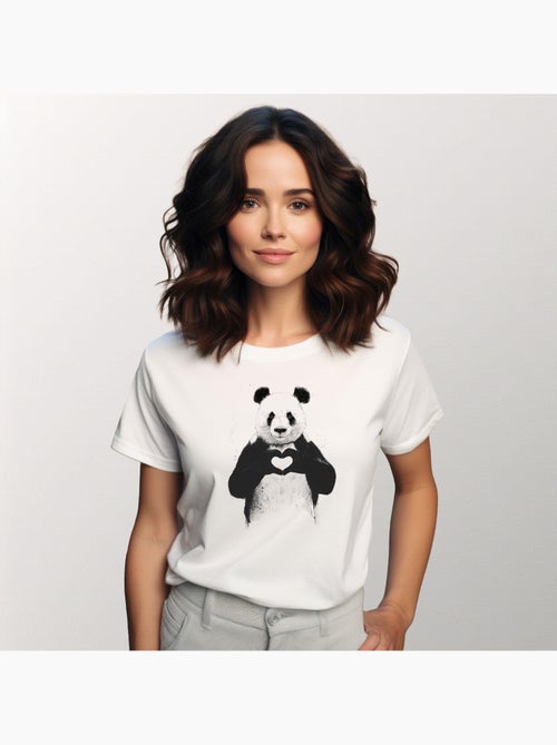 T-shirt Donna - LOVE PANDA - Kiabi