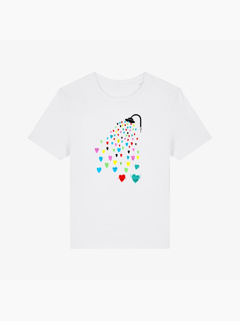 T-shirt Donna - LOVE SHOWER Bianco - Kiabi