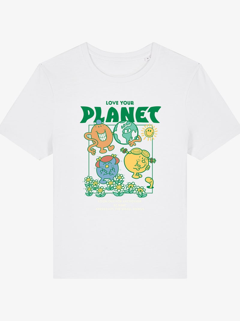 T-shirt Donna - LOVE YOUR PLANET Bianco - Kiabi