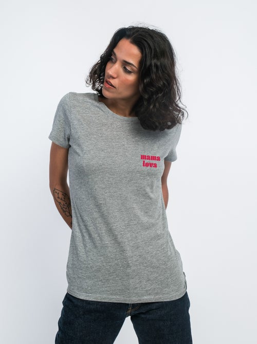 T-shirt Donna - MAMA LOVA CŒUR ROUGE - Kiabi