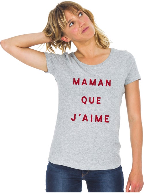 T-shirt Donna - MAMAN QUE J'AIME 2 WAF - Kiabi