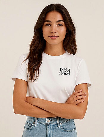 T-shirt Donna - MOM SWEET MOM CŒUR