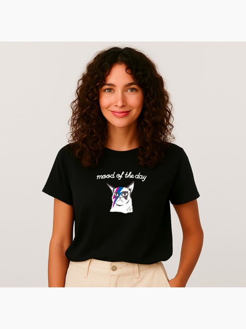 T-shirt Donna - MOOD OF THE DAY CAT - Kiabi